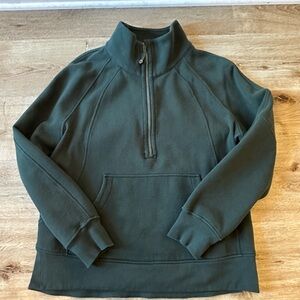 Scuba Oversized Funnel-Neck Half Zip Long